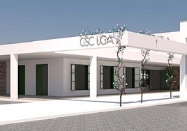 Recreación de parte de la infraestructura que se pretende para Uga.