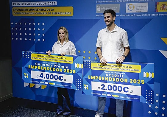 Los ganadores del 'Premio Emprendedor 2025' de la Confederación Canaria de Empresarios.
