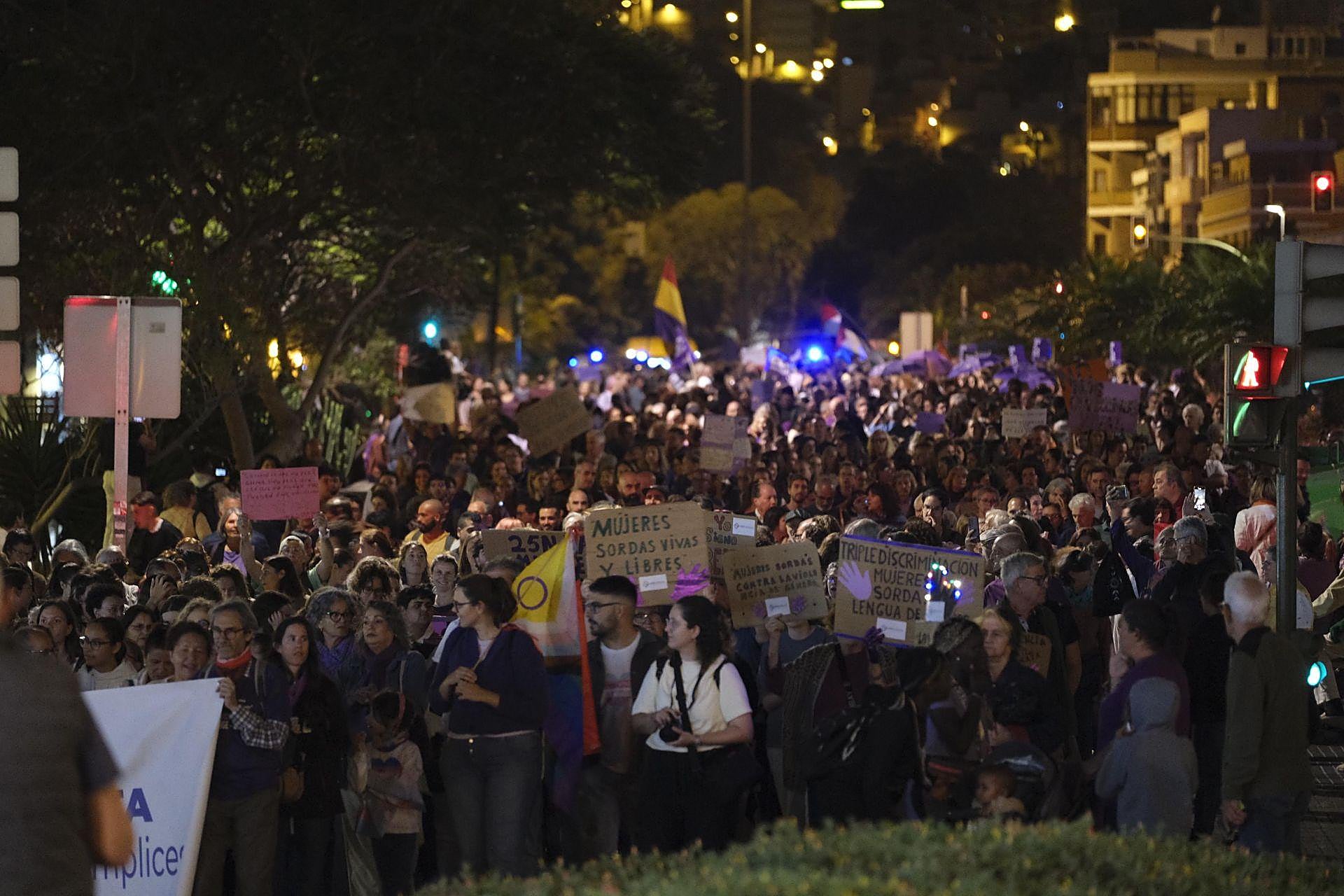 La manifestación del 25N, en imágenes