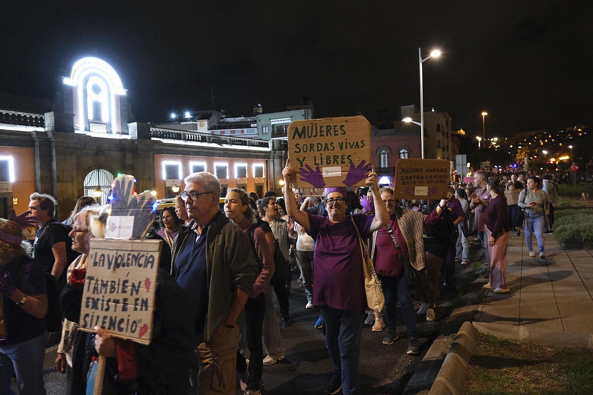 La manifestación del 25N, en imágenes