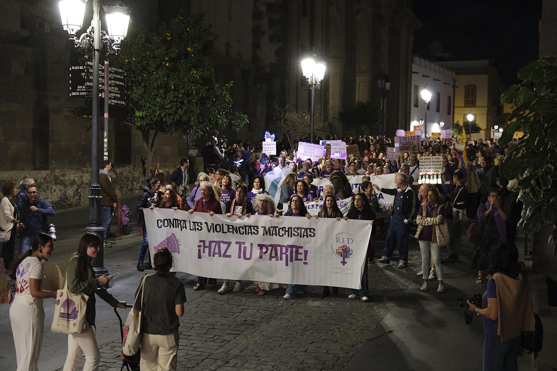 La manifestación del 25N, en imágenes