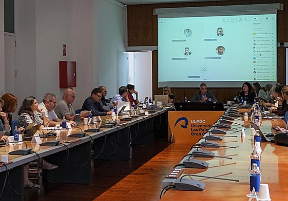 Consejo de Gobierno de la ULPGC celebrado este miércoles.