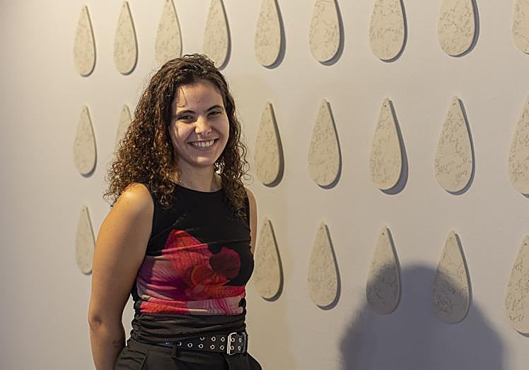 La artista Cristina Ortega.