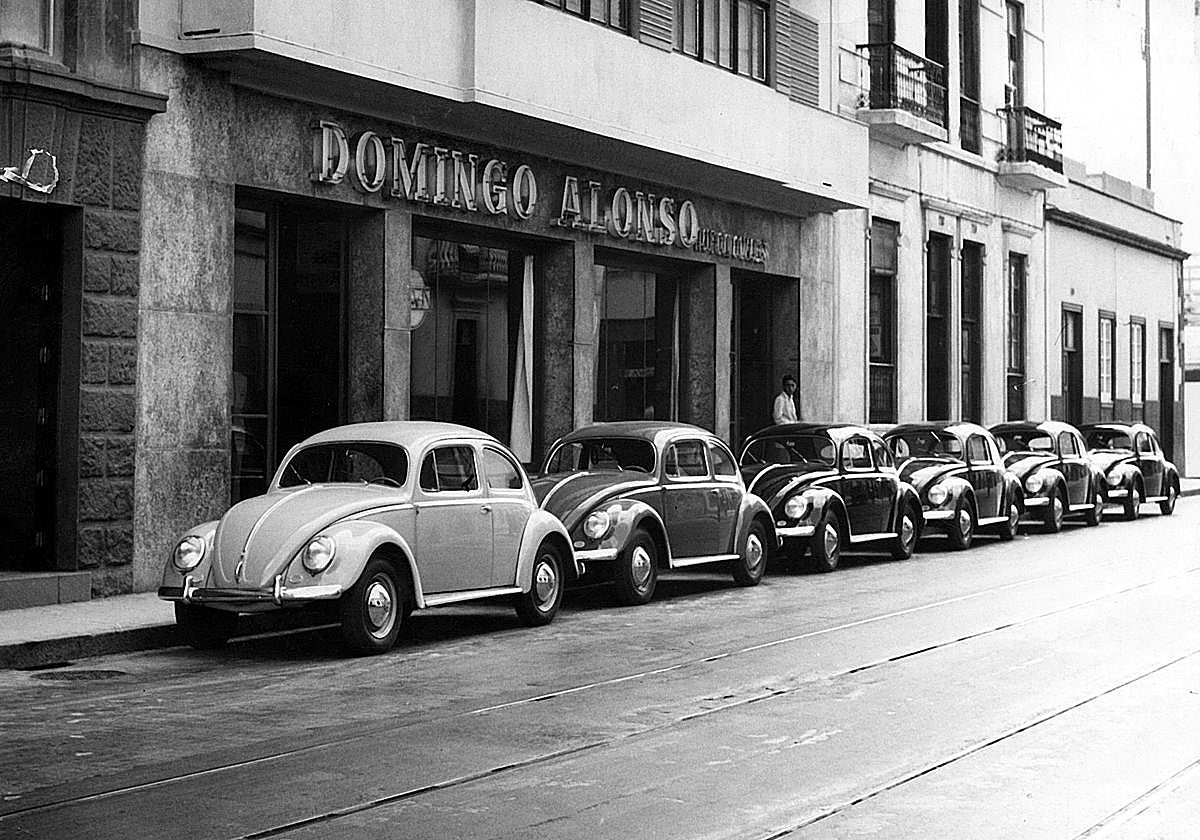 Primer concesionario de Domingo Alonso, ubicado en la calle León y Castillo de Las Palmas de Gran Canaria.