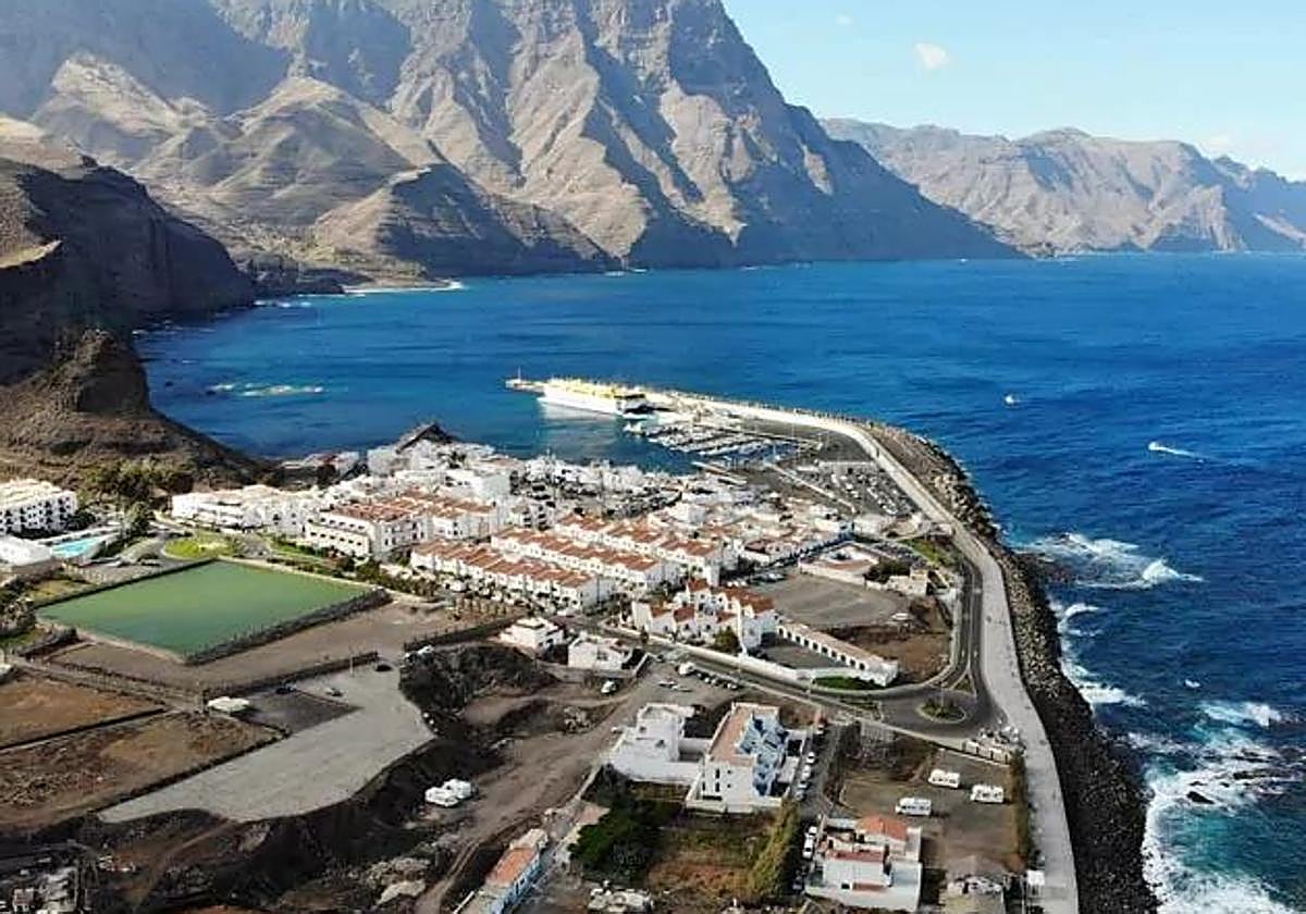 Puerto de Las Nieves, en Agaete.
