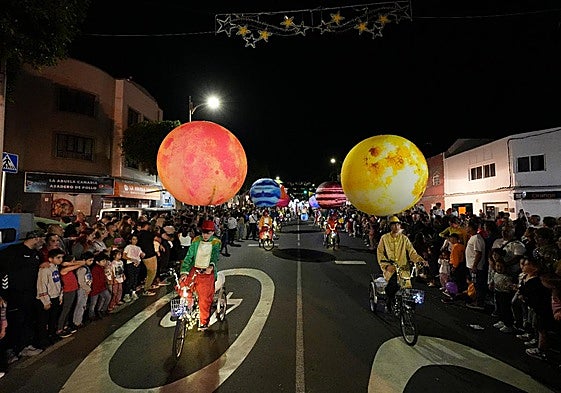 Celebración de la fiesta de la luz en el municipio de Agüimes.