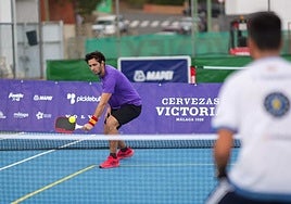 Imagen de uno de los jugadores durante el trasncurso de un partido.
