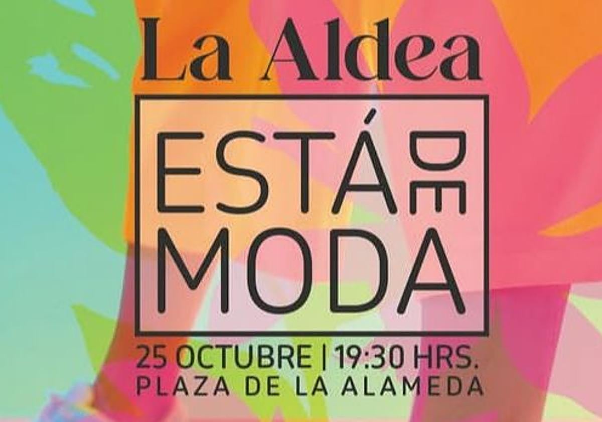 Cartel del acto 'La Aldea está de moda'.
