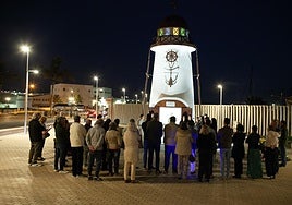 Momento del homenaje.