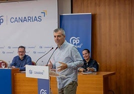 Manuel Domínguez en un momento de su intervención.