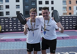 La final de dobles masculino de pickleball, en imágenes