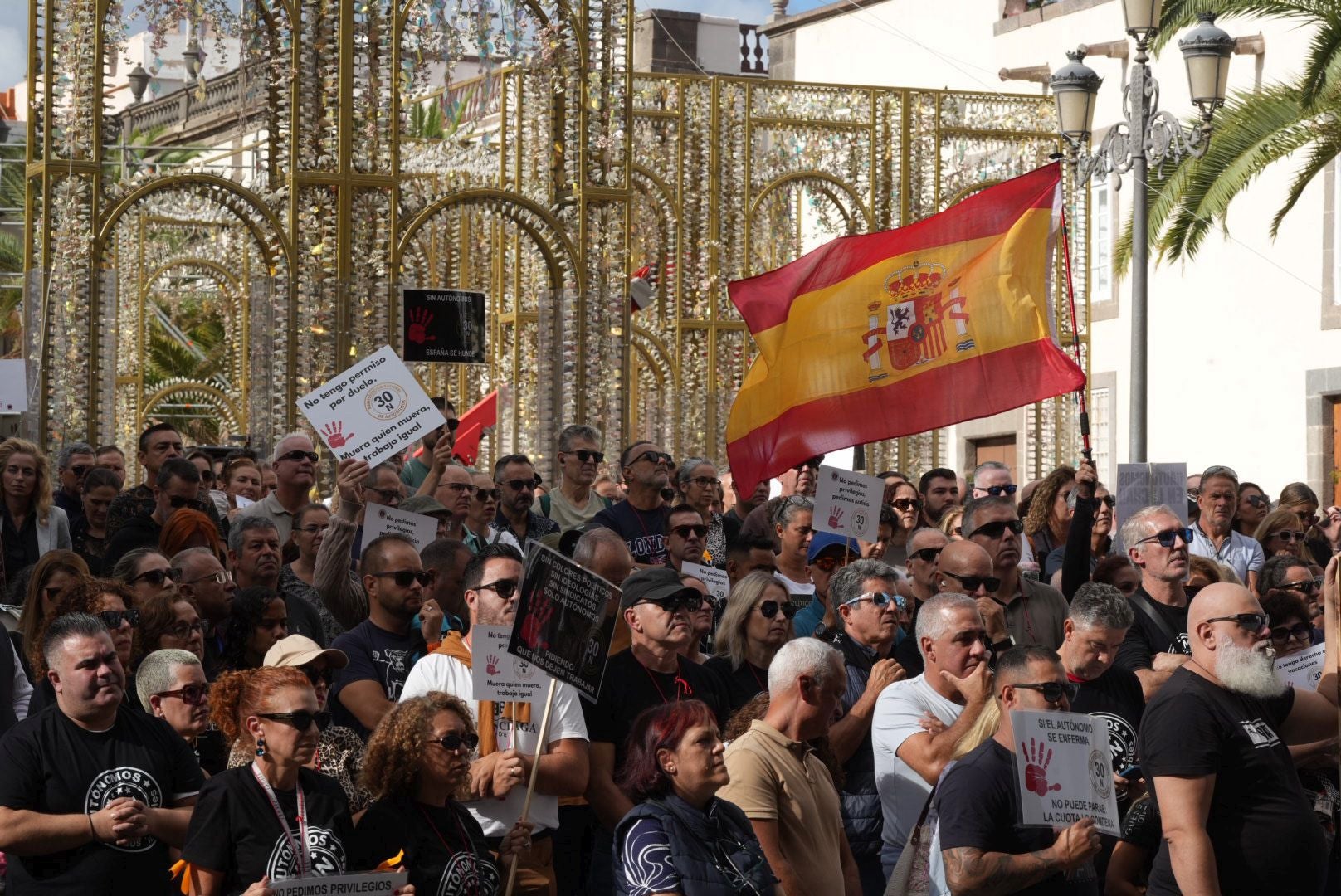 La manifestación de autónomos, en imágenes