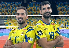 Nico Bruno y Martín Ramos, en el Gran Canaria Arena.