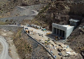 Toma de agua de la presa de Soria, que quedará completamente sumergida, para Salto de Chira.
