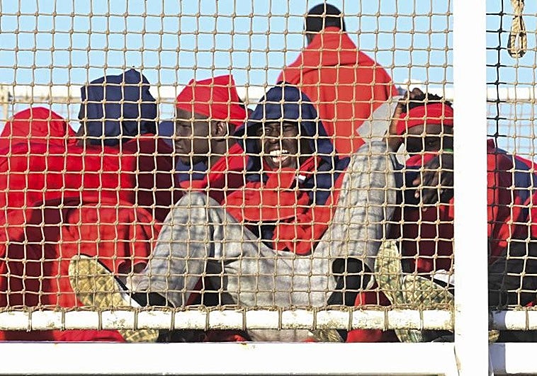 Imagen de archivo de la llegada de migrantes a El Hierro.