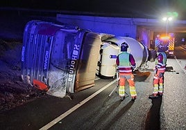 Imagen del vehículo accidentado.