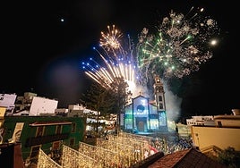 El pórtico de la Iglesia de Nuestra Señora de Candelaria volverá a ser protagonista en el encendido.