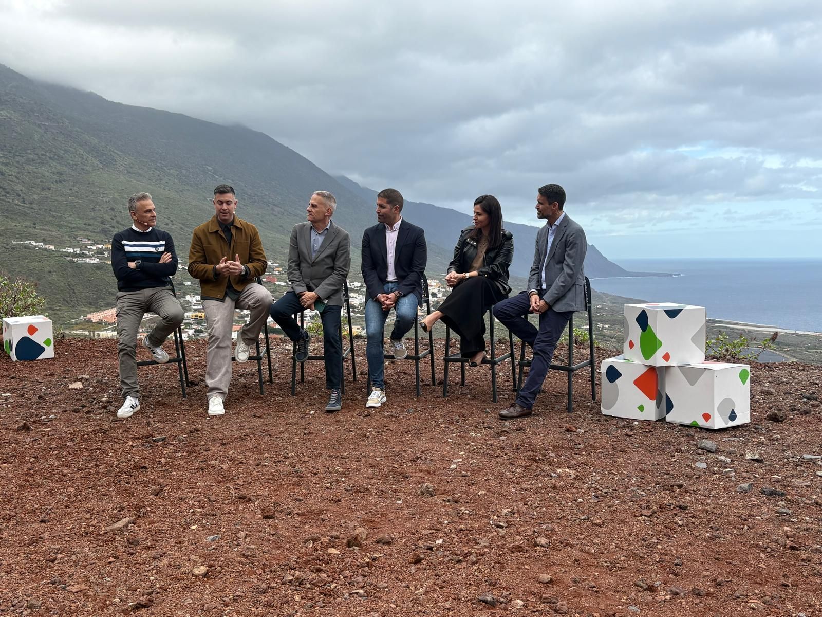 Rueda de prensa desde El Hierro.