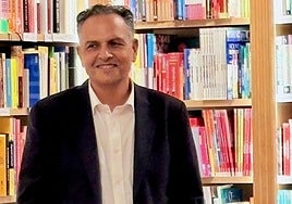 Santiago Gil, durante la presentación de '366 pasos' en la Casa del Libro.