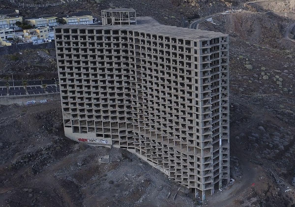 Imagen de archivo del edificio abandonado en Añaza, Tenerife.