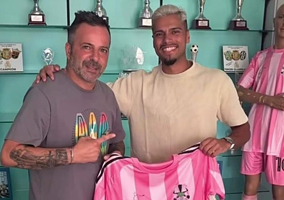 Imagen del fallecido (d) en la cuenta de Instagram del CF Santos.