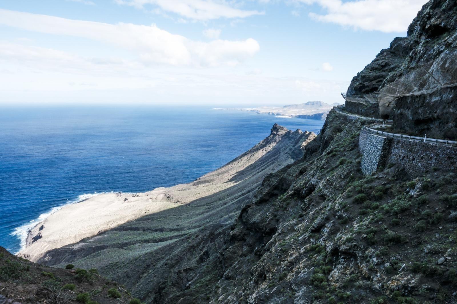 Así está ahora la GC-200 a su paso por el Andén Verde