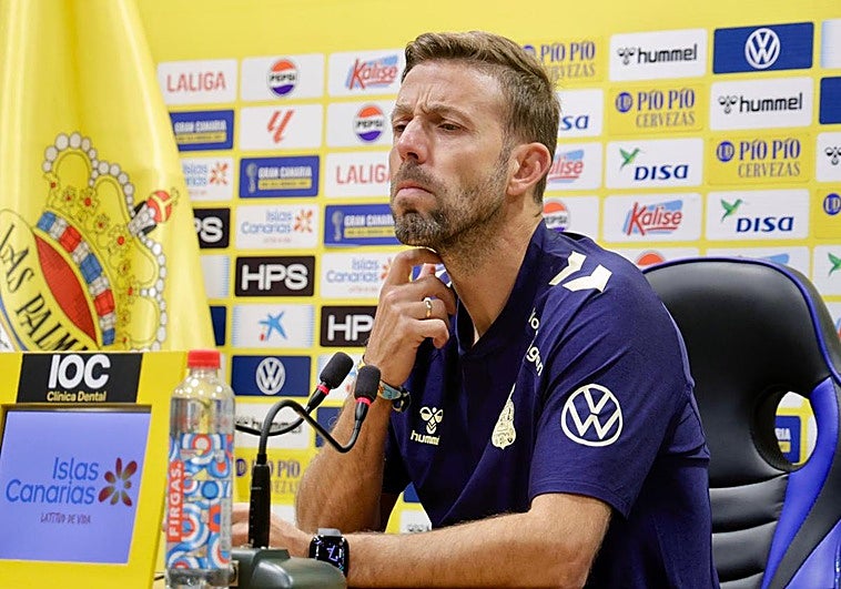 Luis García, en la ruedad de prensa ofrecida este sábado.