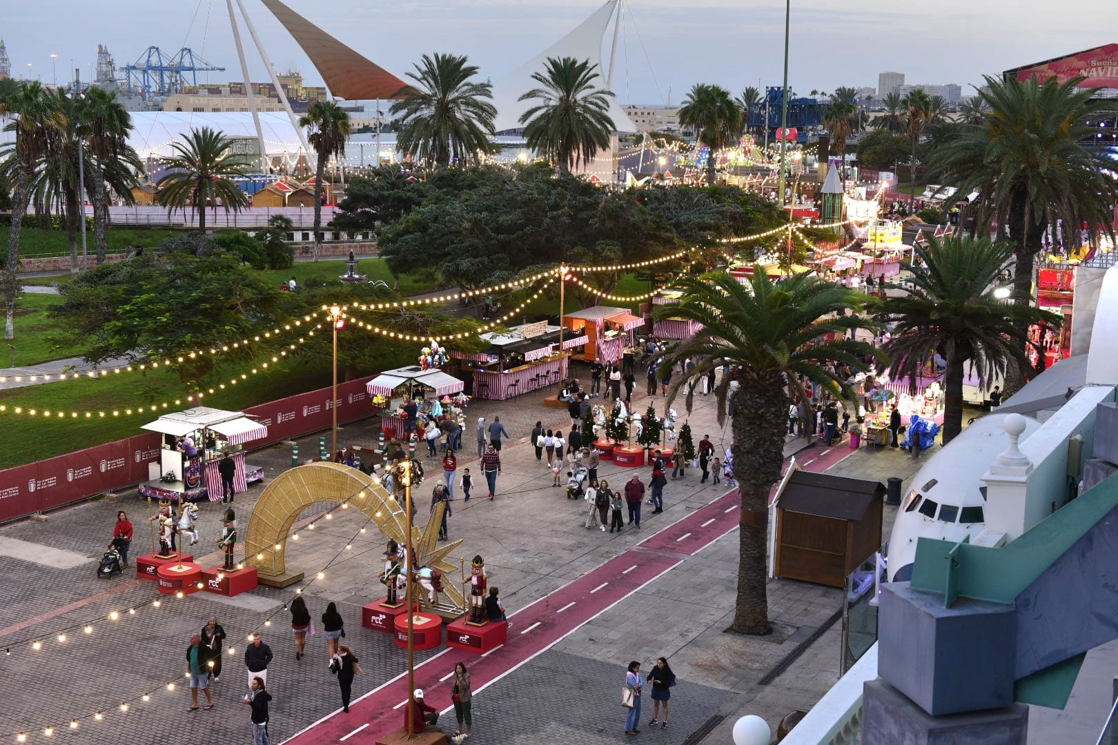 El ambiente navideño en Santa Catalina, en imágenes