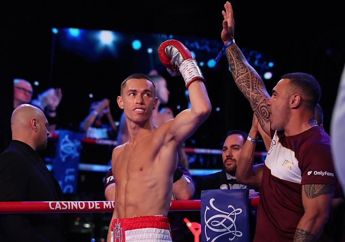 Formento (derecha), junto a su pupilo, el monegasco Hugo Micallef.