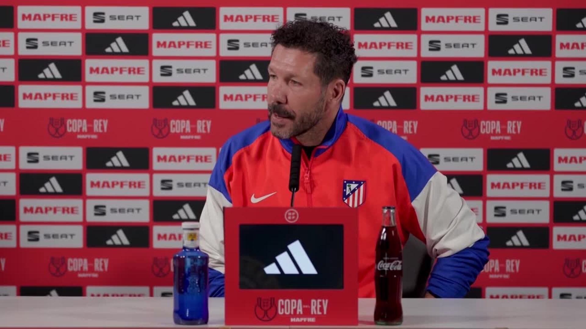 Simeone: "El equipo está haciendo una temporada muy buena"