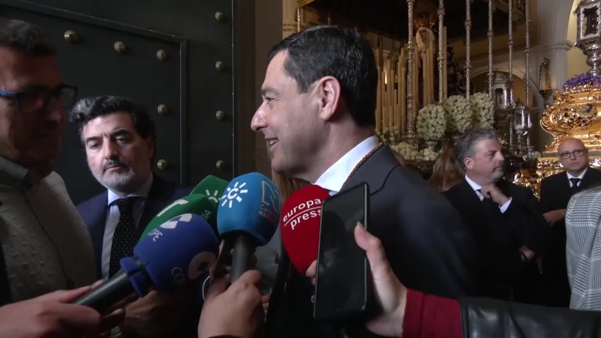 Moreno destaca el salto cualitativo de la Semana Santa de Huelva y su proyección en toda España