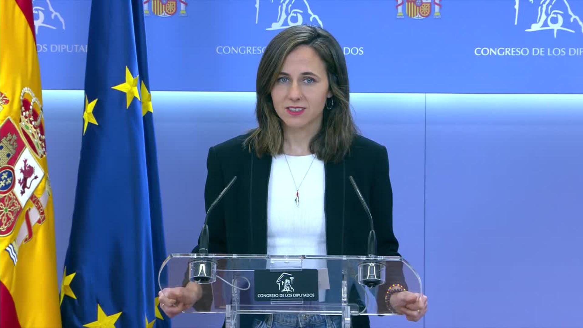 Belarra afirma que Podemos estará "enfrente" de este Gobierno "de la guerra"