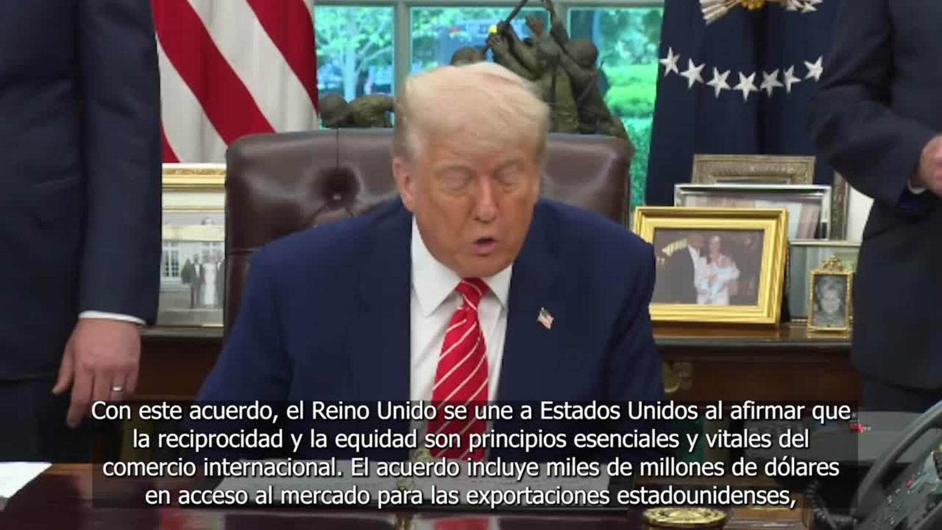 Trump presenta un acuerdo comercial entre EEUU y Reino Unido