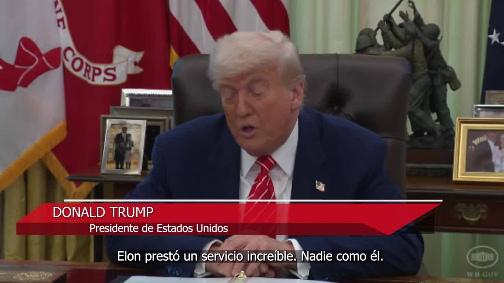 Trump se despide de Musk en la Casa Blanca: "Prestó un servicio increíble"