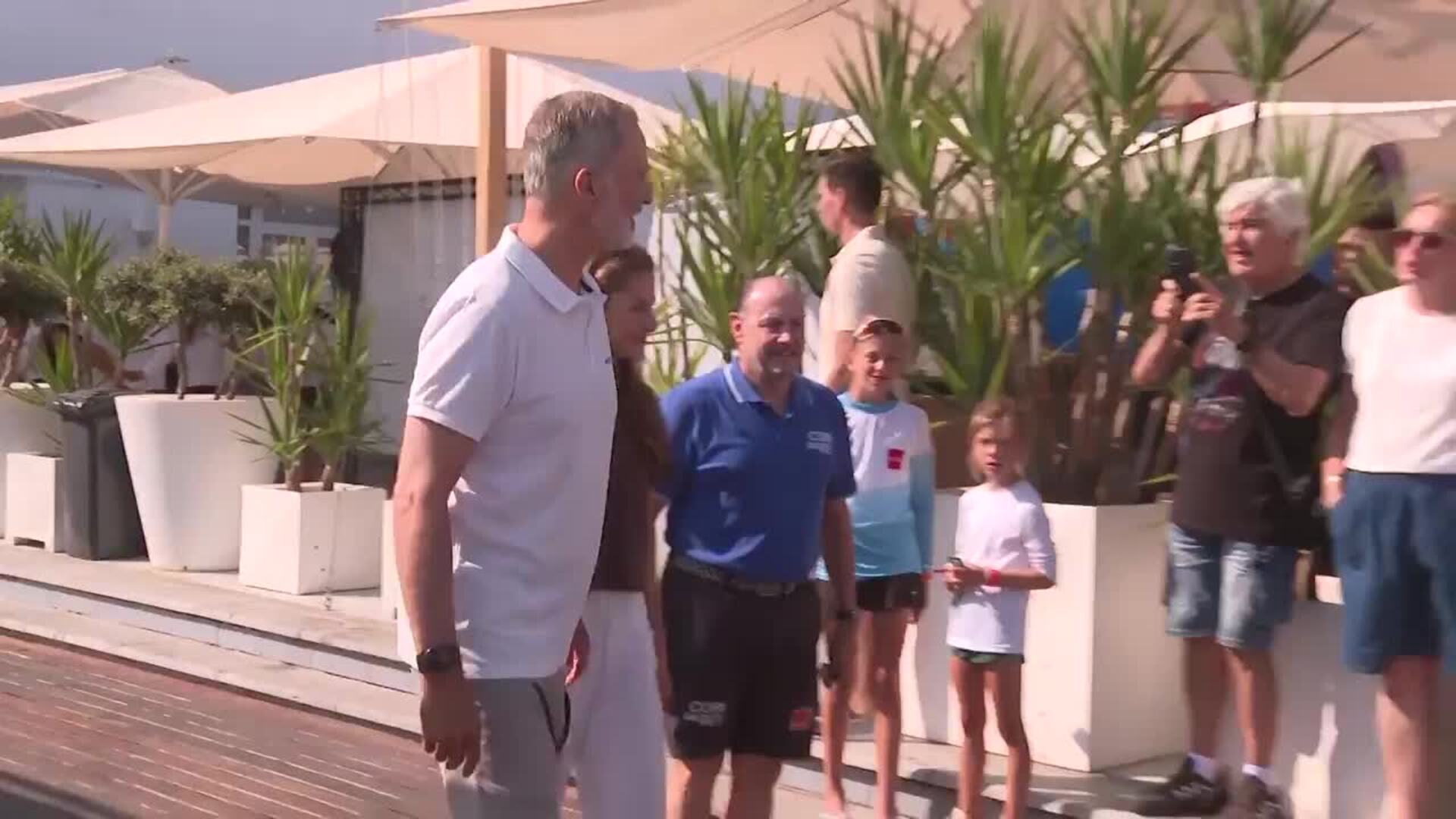 La Princesa Leonor visita por sorpresa la Copa del Rey de vela junto al Rey Felipe VI