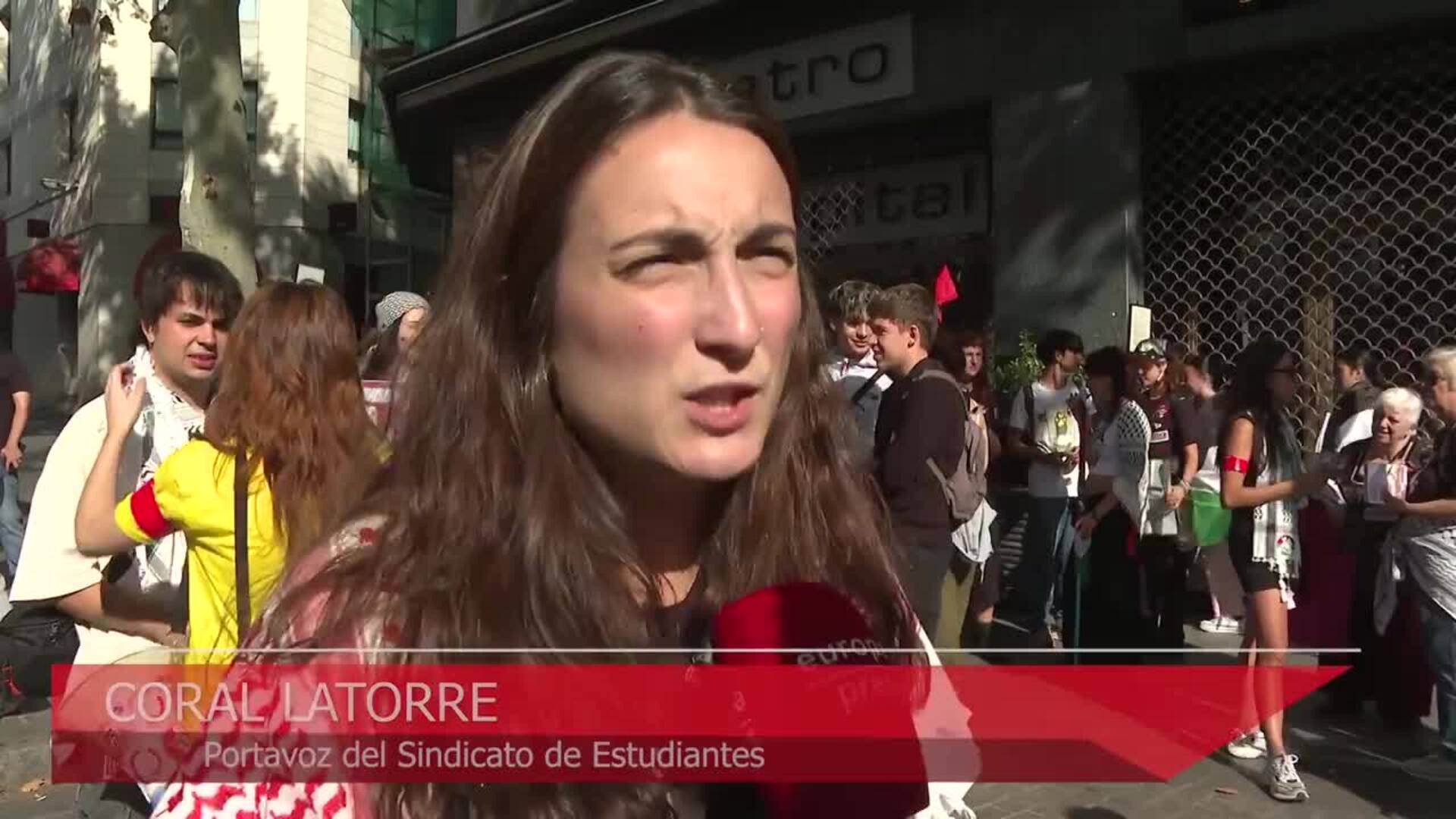 Sindicatos y estudiantes se manifiestan en toda España dos días después del acuerdo para Gaza