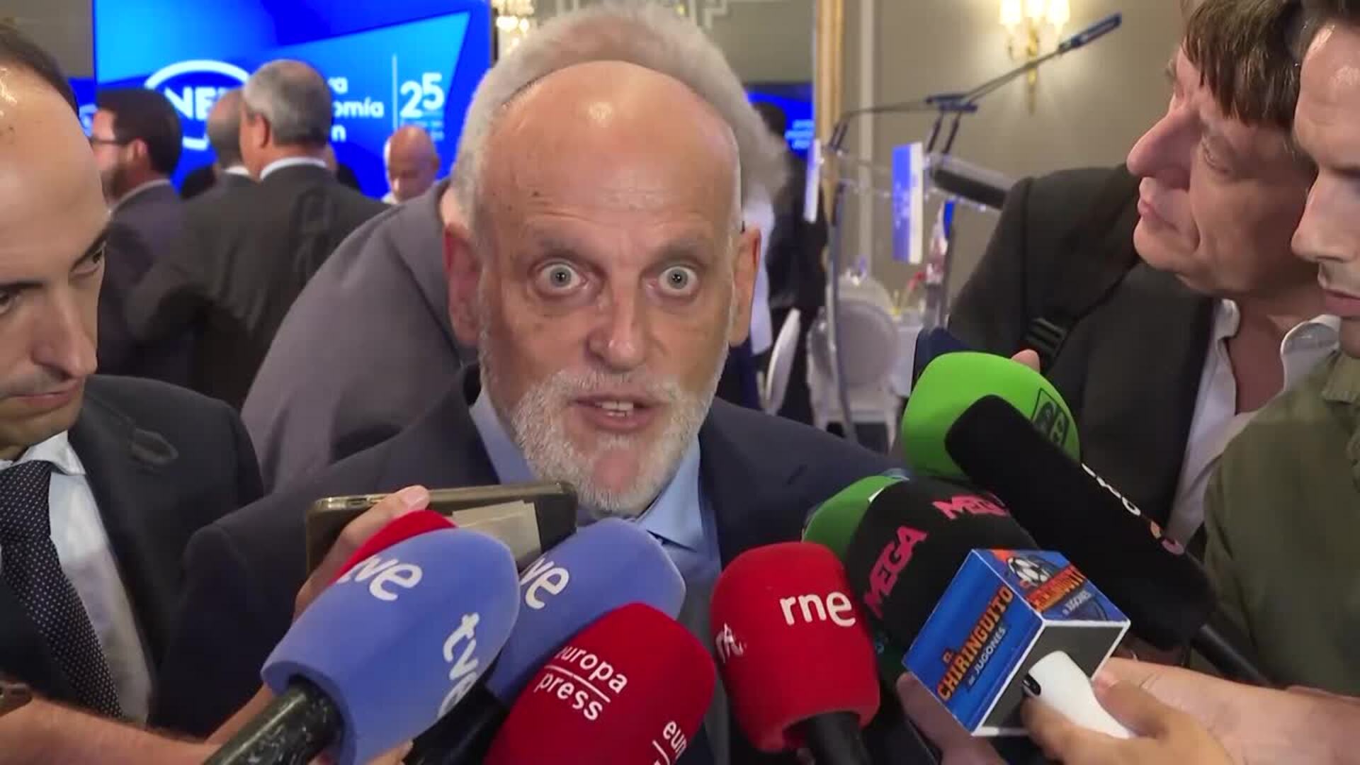 Javier Tebas: "Hay mucha gente que me tiene ganas"