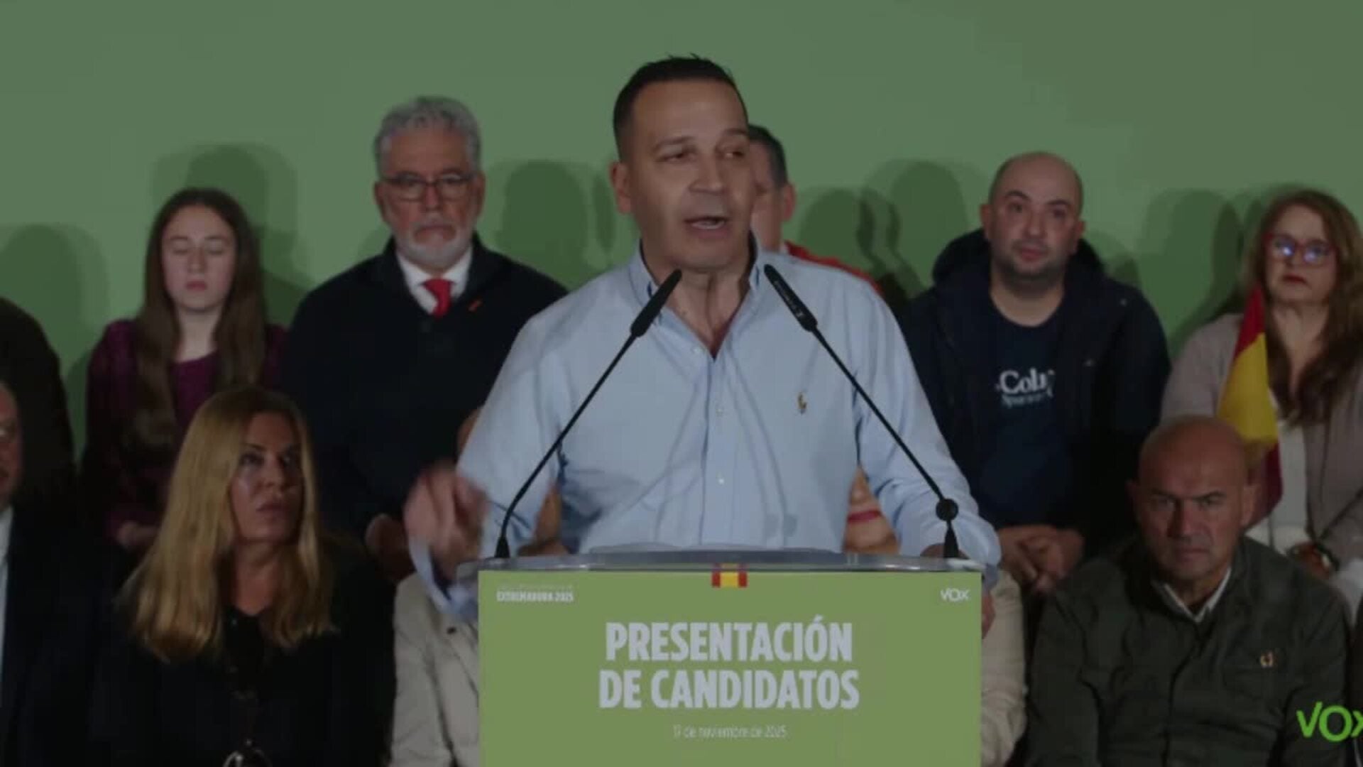 Vox presenta una lista para propiciar el cambio que Guardiola ha "robado" a Extremadura