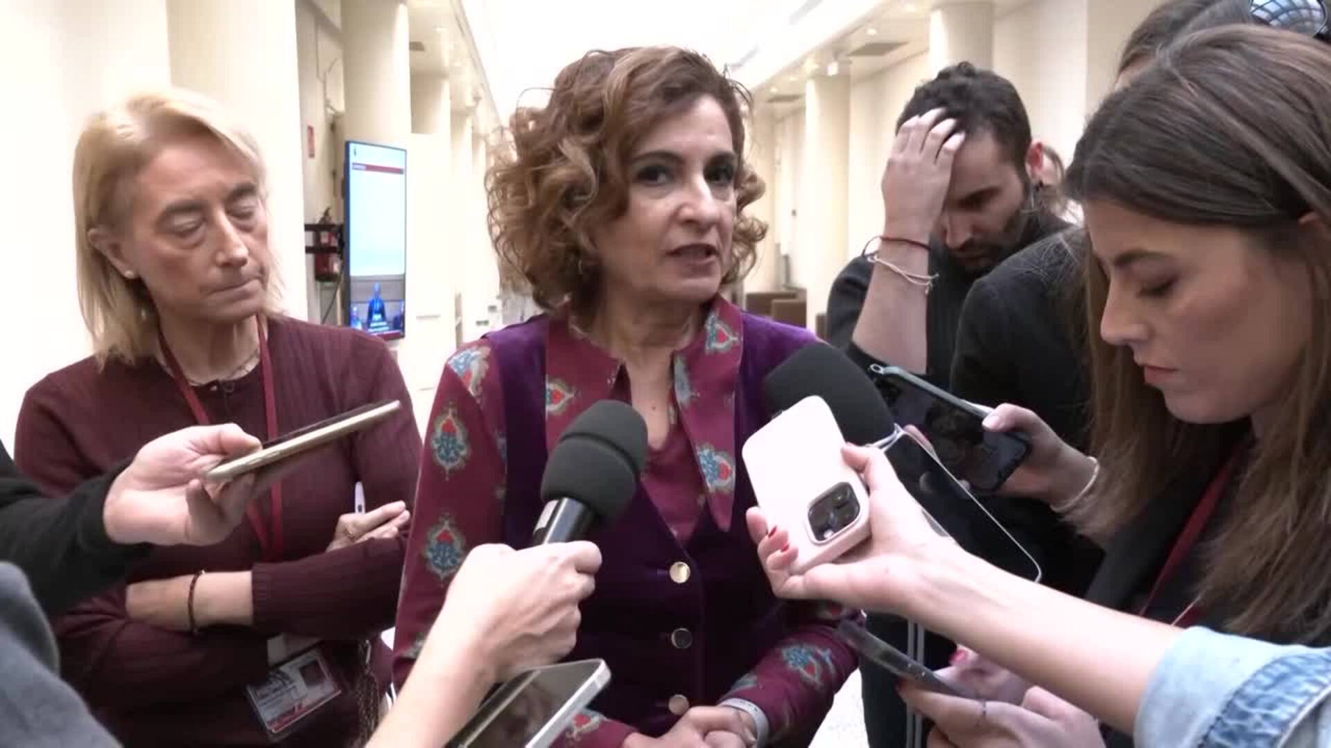 Montero contesta a Díaz sobre el ERE en Telefónica para casi 6.100 personas