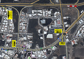 Obras en la avenida principal de Tías, tres meses