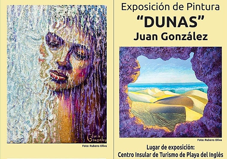 Juan González abre una muestra en Playa del Inglés inspirada en las dunas de Maspalomas