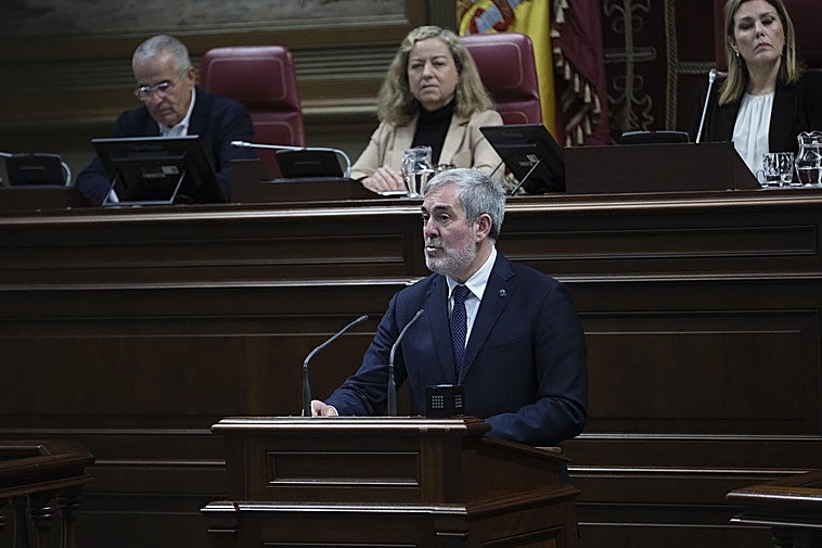 Clavijo llama a la unidad de los partidos para salvar Canarias del nuevo «desorden» mundial