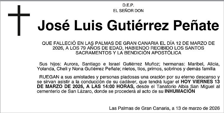 José Luis Gutiérrez Peñate