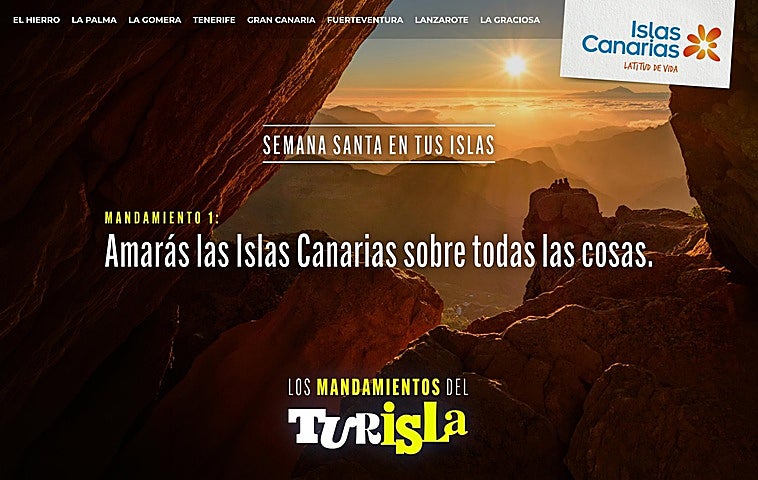 El «evangelio apócrifo de la tumbona» llama a los canarios a quedarse en las islas en Semana Santa