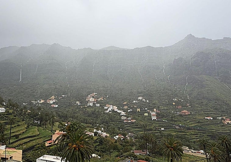 El Gobierno lanza un ES-Alert en La Gomera por las fuertes lluvias en Valle Gran Rey y Alajeró