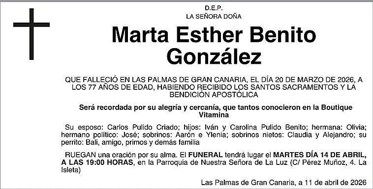 Marta Esther Benito González