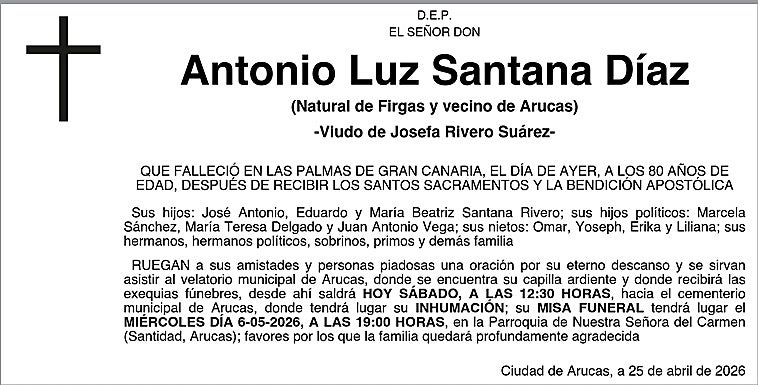 Antonio Luz Santana Díaz