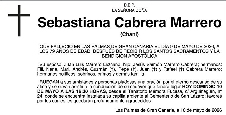 Sebastiana  Cabrera Marrero