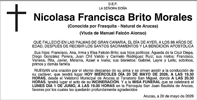 Nicolasa Francisca Brito Morales