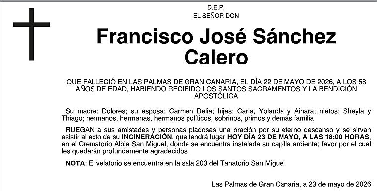 Francisco José Sánchez Calero